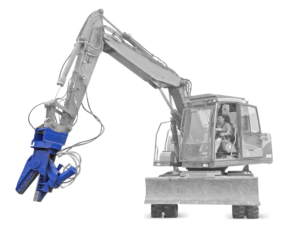 Foarfece montate pe excavator Condor